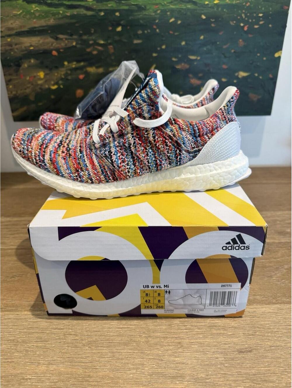 NWT ADIDAS x MISSONI UltraBoost Color Shoes, Mens Size 8.5